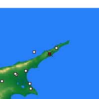 Nearby Forecast Locations - Karpas Peninsula - Map