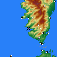 Nearby Forecast Locations - Serra-di-Ferro - Map