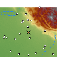 Nearby Forecast Locations - Chandigarh - Map