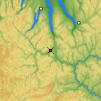 Nearby Forecast Locations - Elmira - Map