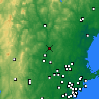 Nearby Forecast Locations - Manchester - Map