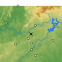 Nearby Forecast Locations - Cartersville - Map