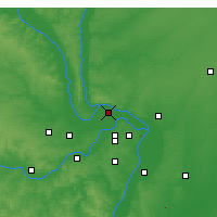 Nearby Forecast Locations - St Charles - Map