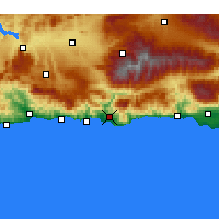 Nearby Forecast Locations - Motril - Map