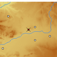 Nearby Forecast Locations - Alcázar de San Juan - Map