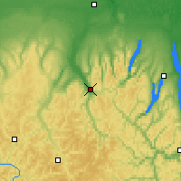 Nearby Forecast Locations - Dansville - Map