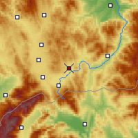 Nearby Forecast Locations - Gjilan - Map