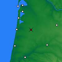 Nearby Forecast Locations - Labouheyre - Map