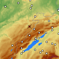 Nearby Forecast Locations - Maîche - Map