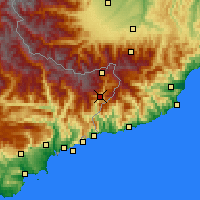 Nearby Forecast Locations - Fontan - Map