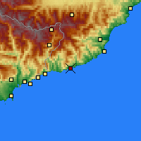 Nearby Forecast Locations - Sanremo - Map