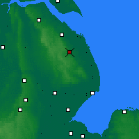 Nearby Forecast Locations - Louth - Map