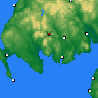 Nearby Forecast Locations - Clatteringshaws Loch - Map