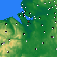 Nearby Forecast Locations - Ellesmere Port - Map