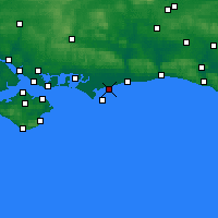 Nearby Forecast Locations - Bognor Regis - Map