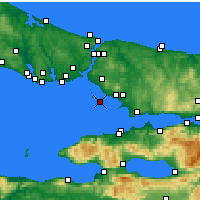Nearby Forecast Locations - Büyükada - Map