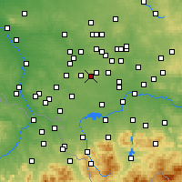 Nearby Forecast Locations - Łaziska Górne - Map