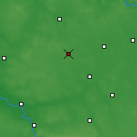 Nearby Forecast Locations - Łuków - Map