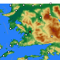 Nearby Forecast Locations - Milas - Map