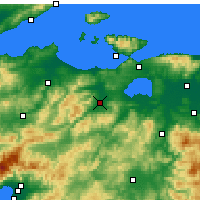 Nearby Forecast Locations - Gönen - Map