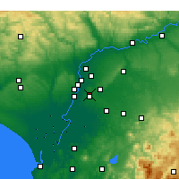 Nearby Forecast Locations - Dos Hermanas - Map