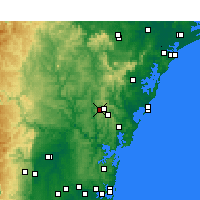 Nearby Forecast Locations - Central Coast - Map