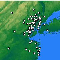 Nearby Forecast Locations - Roselle - Map