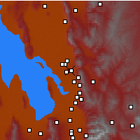 Nearby Forecast Locations - Hill Air Force Base - Map