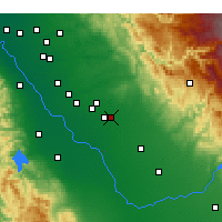 Nearby Forecast Locations - Merced - Map