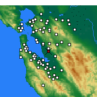 Nearby Forecast Locations - Union City - Map