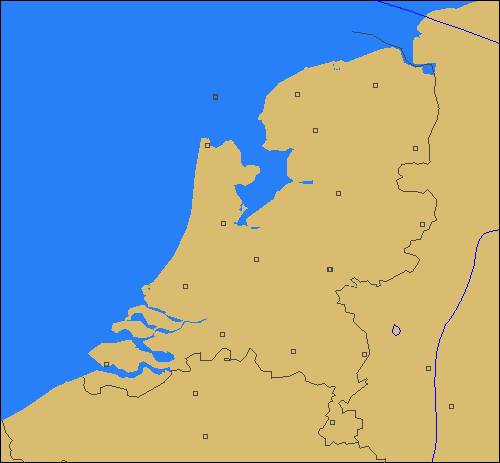 Hier Kunt U De Luchtdruk Voor Maandag in Nederland Vinden - Bron: http://www.weatheronline.co.uk