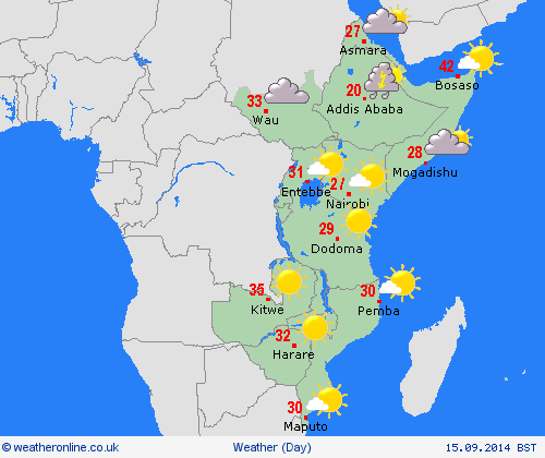 overview  Africa Forecast maps