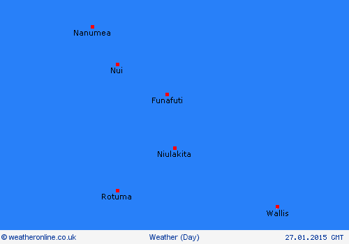 overview Tuvalu Oceania Forecast maps