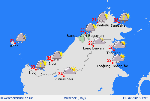 overview Brunei Asia Forecast maps