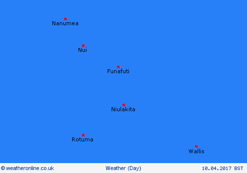 overview Tuvalu Oceania Forecast maps