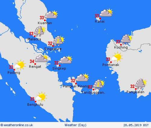 overview Singapore Asia Forecast maps