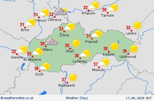 overview Slovakia Europe Forecast maps