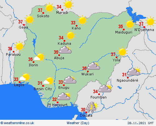 overview Nigeria Africa Forecast maps