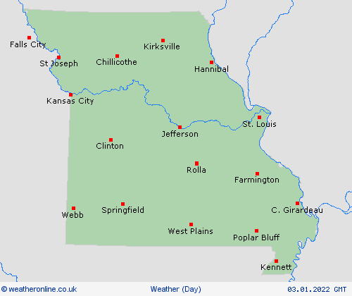 overview Missouri North America Forecast maps