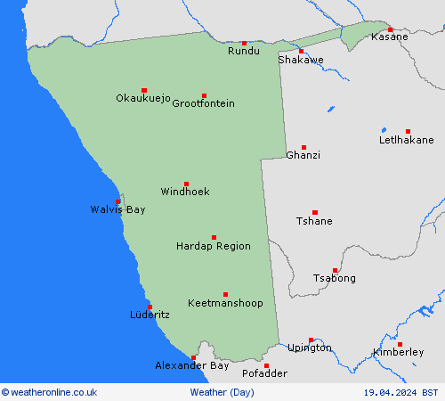 overview Namibia Africa Forecast maps