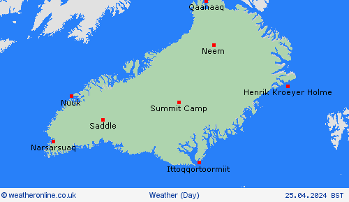 overview Greenland Europe Forecast maps