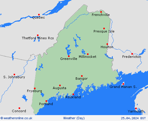 overview Maine North America Forecast maps