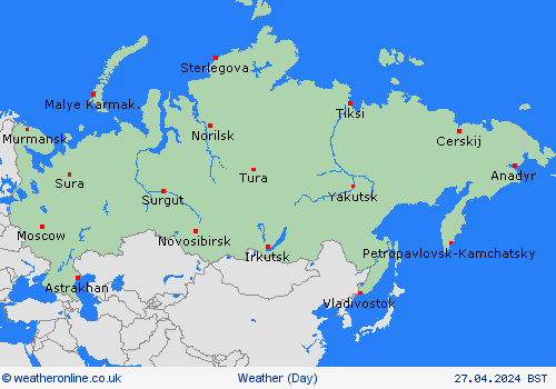 overview Russian Feder. Asia Forecast maps