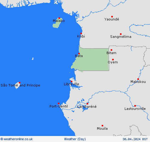 overview Equatorial Guinea Africa Forecast maps