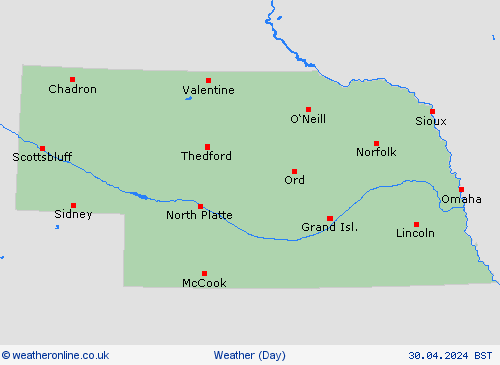 overview Nebraska North America Forecast maps