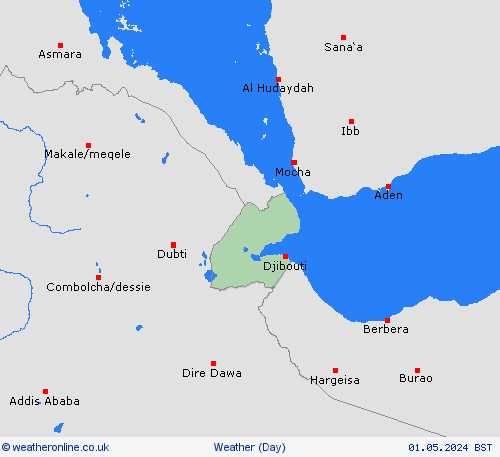 overview Djibouti Africa Forecast maps