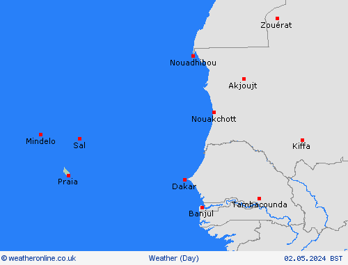 overview Cape Verde Africa Forecast maps