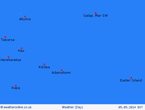 overview Pitcairn-Islands Oceania Forecast maps