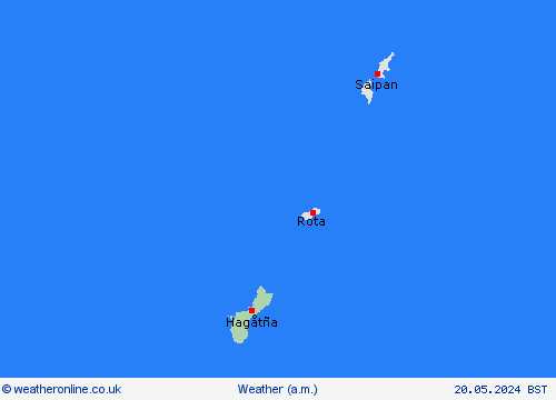 overview Guam Oceania Forecast maps