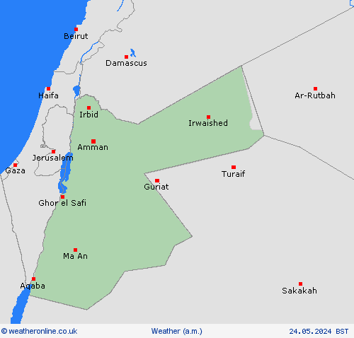 overview Jordan Asia Forecast maps